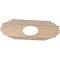 Ekena Millwork Chrysler Wood Fretwork Pierced Ceiling Medallion, Alder, 28"W x 14"H x 7 3/8"ID x 1/4"T CMWP28X14X0250CSAL - alternate 3
